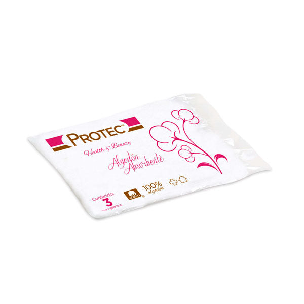 ALGODON PROTEC BOLSA CON 100 SOB 3 G