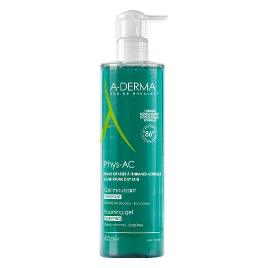 A-DERMA PHYS-AC GEL ESP FAC 400ML