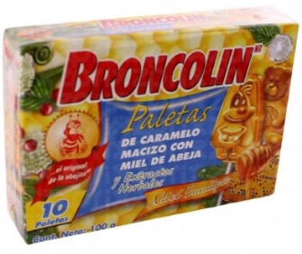 BRONCOLIN PALETA 10G NAT C/10