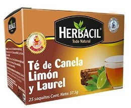 HERBACIL TE CANELA LIM Y LAUR 25 SOB 1 G