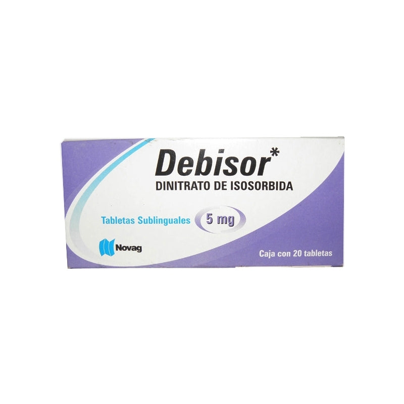 DEBISOR TAB. SUBLINGUAL 5 MG. CAJA C/20