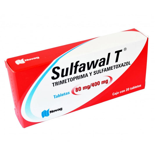 SULFAWAL-T TAB. 80/400 MG. CAJA C/20