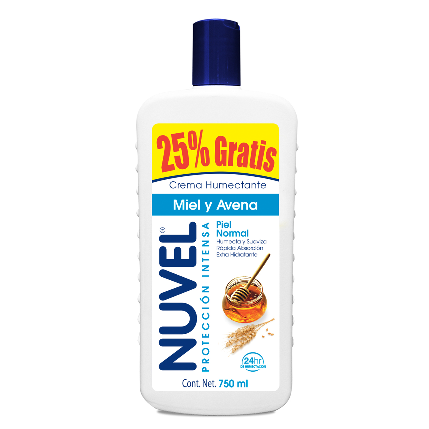 CRA NUVEL MIEL/AVENA 750 ML+25%