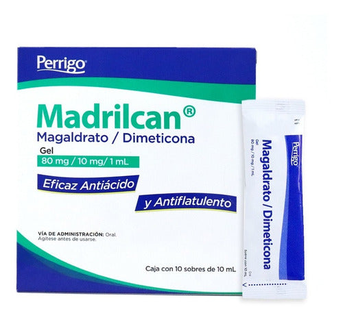 MADRILCAN GEL 80/10 MG. CAJA C/10 SOBRES C/10 ML.