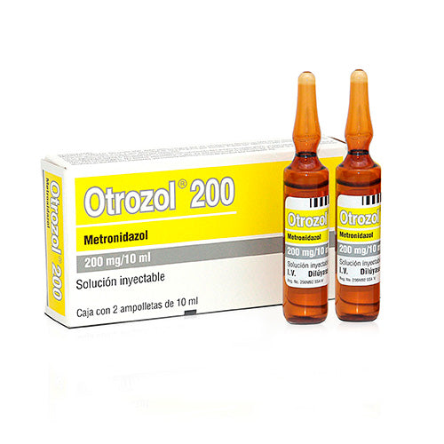 OTROZOL 200 INY. 200 MG. CAJA C/2 AMP. C/10 ML.