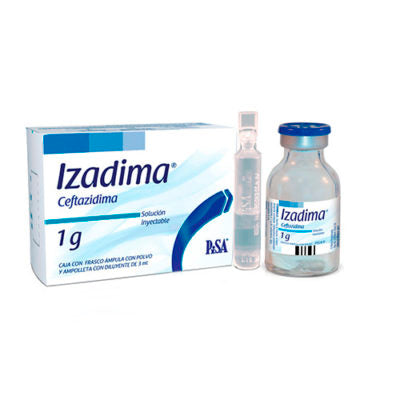 IZADIMA INY. 1 G. I.V/I.M. CAJA C/FCO. AMP. C/PVO. Y AMP. C/3 ML.