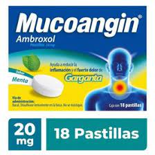 MUCOANGIN MENTA 20 MG 18 PAST