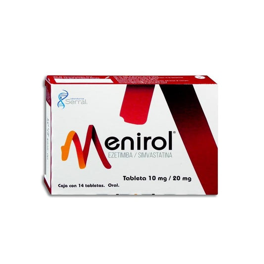 MENIROL TAB 10/20 MG CAJA C14 (EZETIMIBA/SIMVASTATINA)