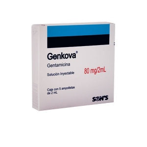 GENKOVA INY. 80 MG. CAJA C/5 AMP. C/2 ML.