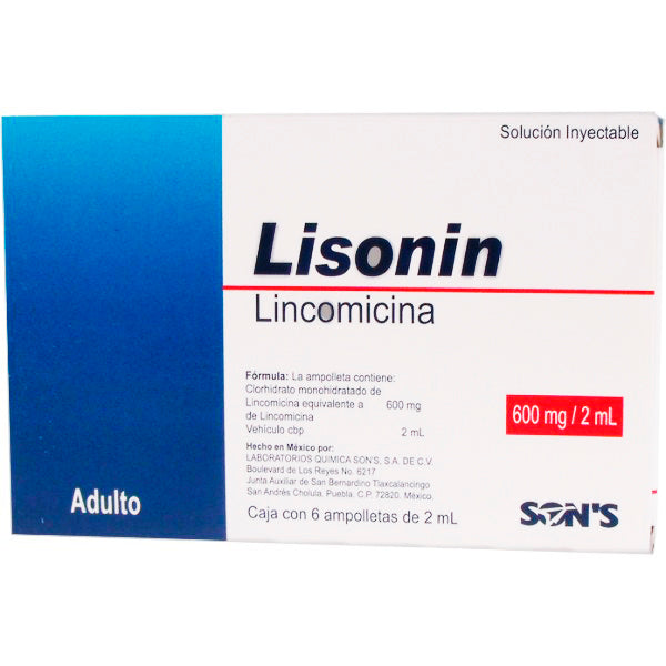 LISONIN 6 AMP 600MG/2 ML