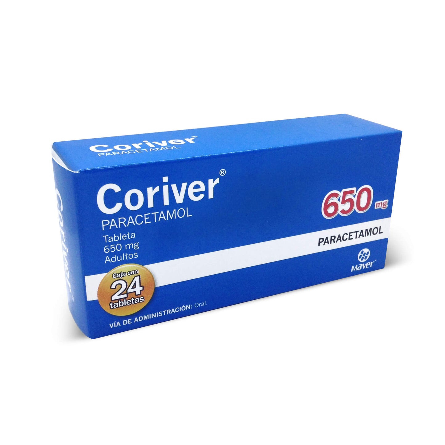 CORIVER TAB 650 MG CAJA C24
