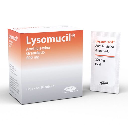LYSOMUCIL 200 MG PVO 30 SB EFERV
