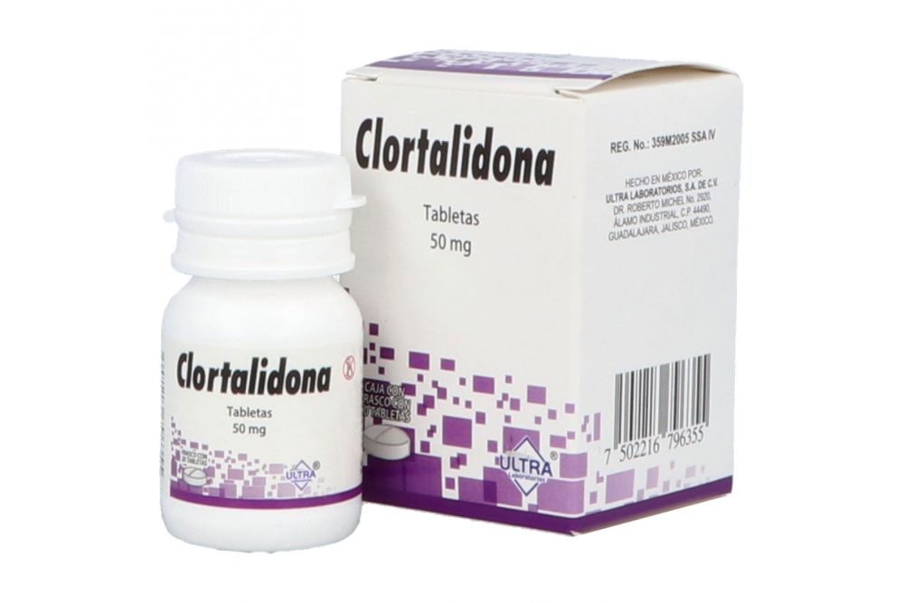 CLORTALIDONA 20 TAB 50MG