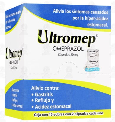 ULTROMEP 20MG 15 SB 2 CAPS C/U N