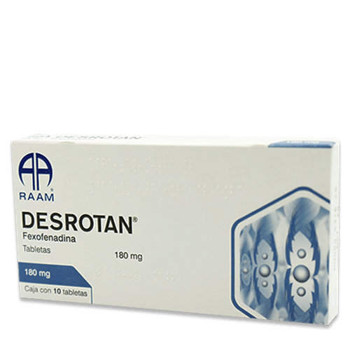 DESROTAN 10 TAB 180 MG
