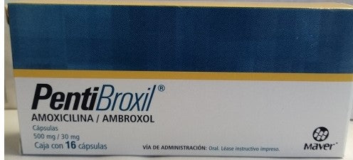 PENTIBROXIL CAP. 500/30 MG. CAJA C/16