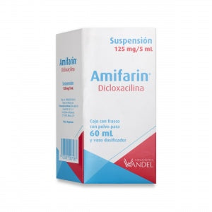 AMIFARIN SUSP. 125 MG. CAJA C/FCO. C/PVO. P/60 ML.