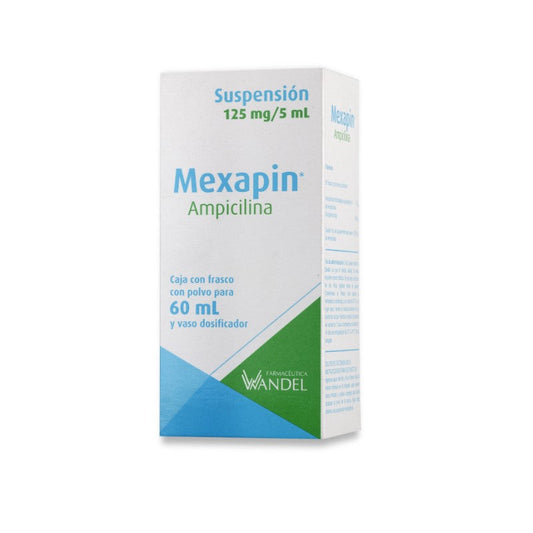 MEXAPIN SUSP. 125 MG. CAJA C/FCO. C/PVO. C/60 ML.
