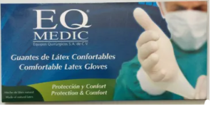 EQ MEDIC GUANTE ESTERIL MED 100 PZS