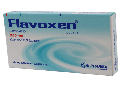 FLAVOXEN TAB. 250 MG. CAJA C/FCO. C/30