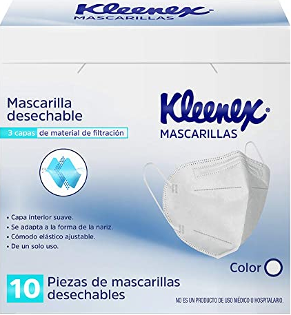 MASCARILLA KLEENEX DES 3CAPBCO S