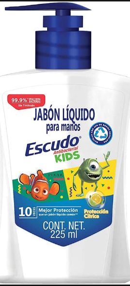 JBN LIQ ESCUDO KIDS P/MANOS 225ML