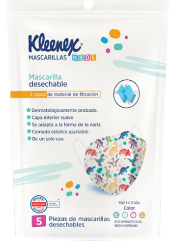MASCARILLA KLEENEX DES KIDS C/5