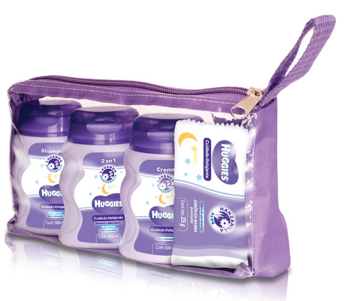 KIT HUGGIES S-LAVANDA VIAJE 4 PZS