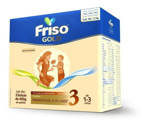FRISO GOLD 3 VAINILLA 1A3AN - BOL 3X400G