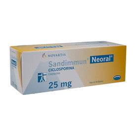 SANDIMMUN NEORAL 25 MG 50 CAPS