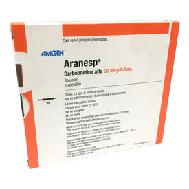 ARANESP 30 MCG/0.3ML 4X1 JGA PRELL