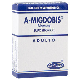 A-MIGDOBIS SUPOSITORIOS 0.044 G. CAJA C/2 ADULTO