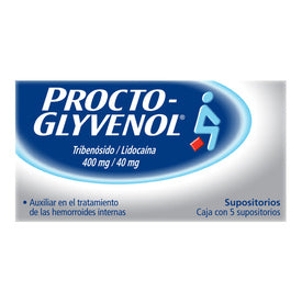 PROCTOGLYVENOL 400MG 5 SUPS