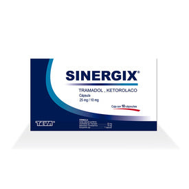 SINERGIX 25/10MG 10 CAPS