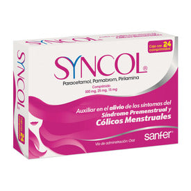 SYNCOL 500/25/15 MG 24 CPR
