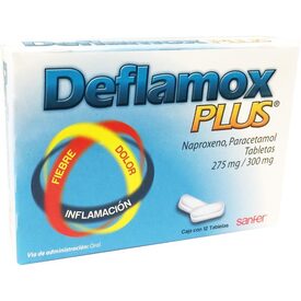 DEFLAMOX PLUS 275/300 MG 12 TAB