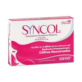 SYNCOL 500/25/15 MG 12 CPR