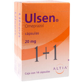 ULSEN 20 MG 14 CAPS OFTA 1+1