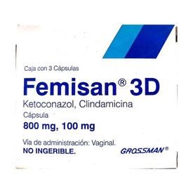 FEMISAN 3D 800/100MG VAG 3 CAPS
