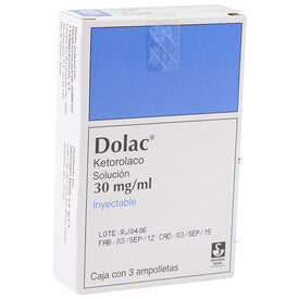 DOLAC 30 MG AMP 3X1 ML