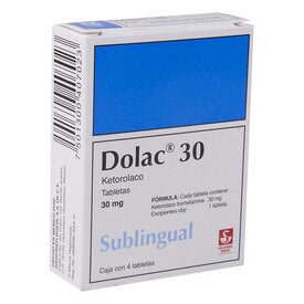 DOLAC 30 MG SUBLINGUAL 4 TAB