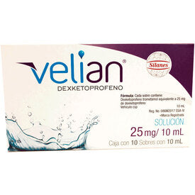 VELIAN 25 MG SOL SB 10X10ML