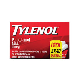 TYLENOL 500 MG FCO 40 TAB 2PACK
