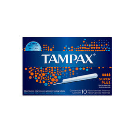 TAMPONES TAMPAX SUPER PLUS 10