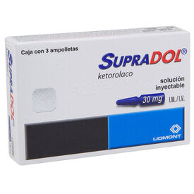 SUPRADOL 30 MG SOL INY 3X1ML