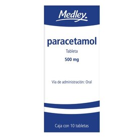 PARACETAMOL 500 MG 10 TAB   LGEN