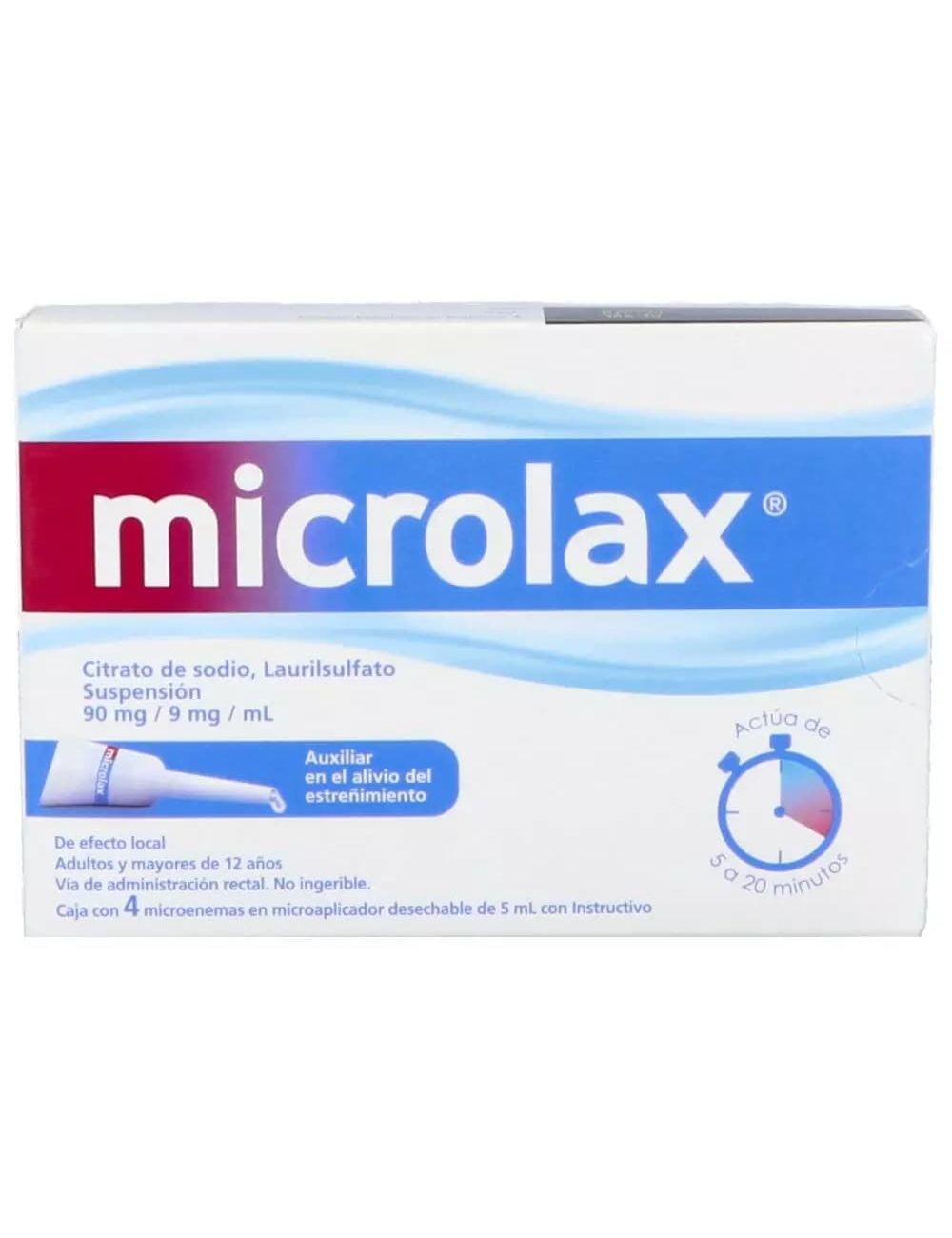 MICROLAX 90/9MG C/4 MICROENEMAS 5ML