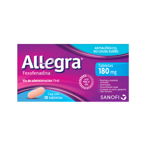 ALLEGRA 180 MG 10 TAB