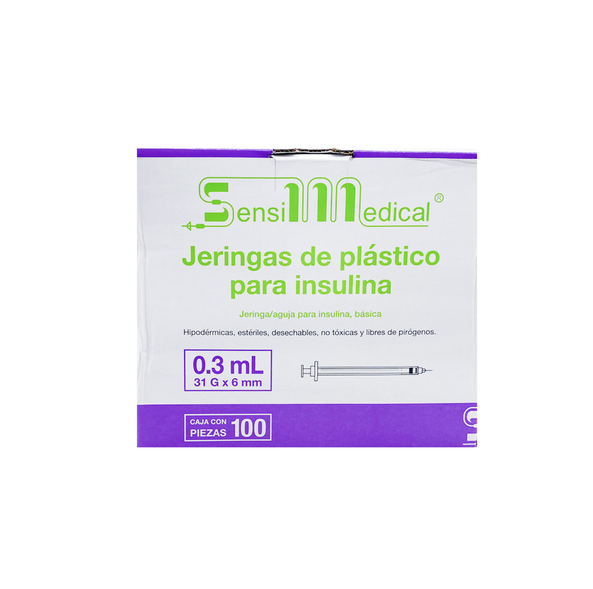 JERINGA INSULINA 100 JERS 0.3 31GX6MM