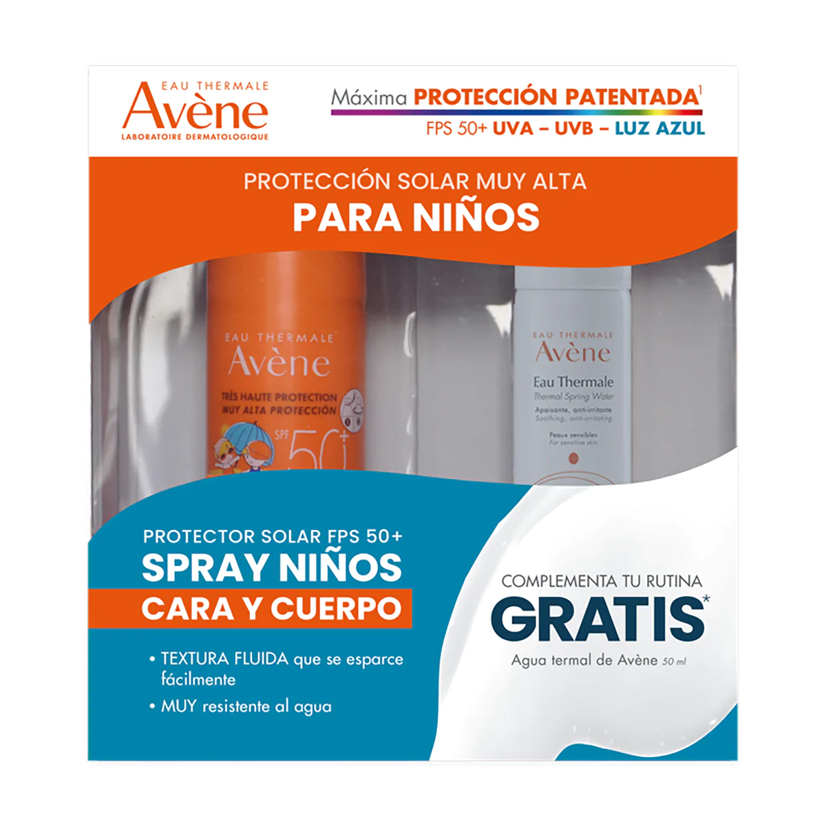 KIT AVENE BLOQ 50+ NINOS +A TERM